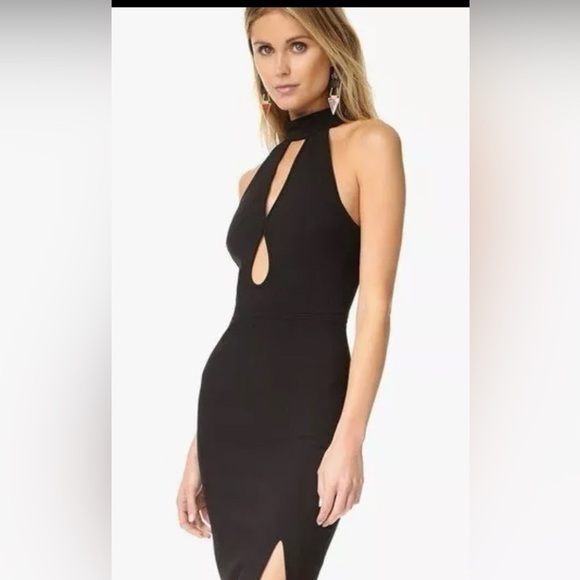 Elegant Black Halter Dress size 6 - Picture 2 of 4